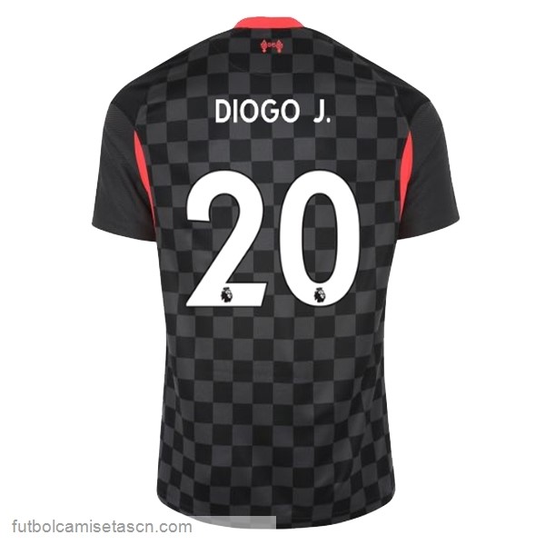 Camiseta Liverpool NO.20 Diogo Jota 3ª 2020/21 Negro